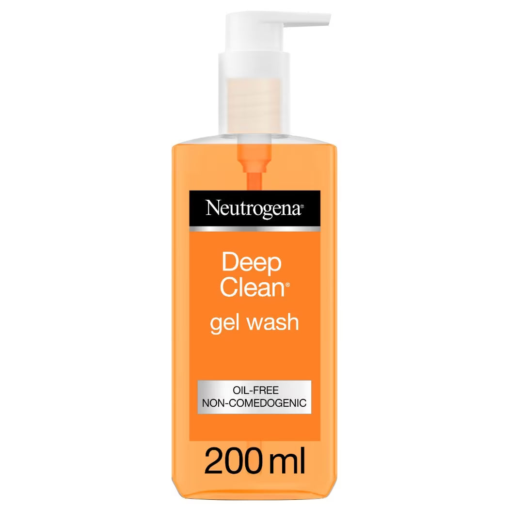 Buy Neutrogena Deep Clean Gel Face Wash Oil Free Non Comedgenic 200ml online in KSA