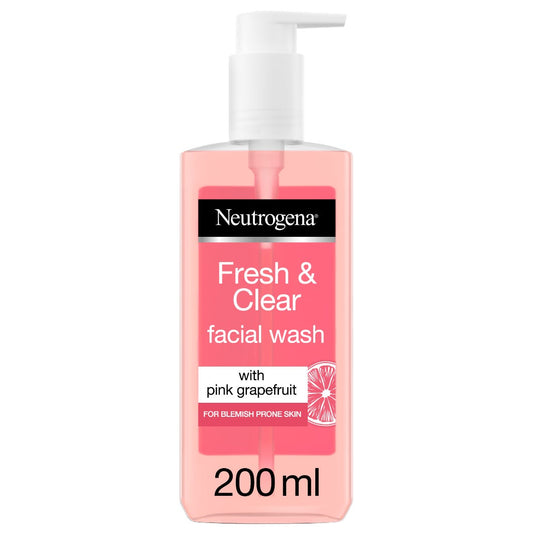Neutrogena Fresh and Clear Facial Wash with pink grapefruit 200ml